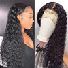 T Part Water Wave Lace Front Wigs Human Hair 